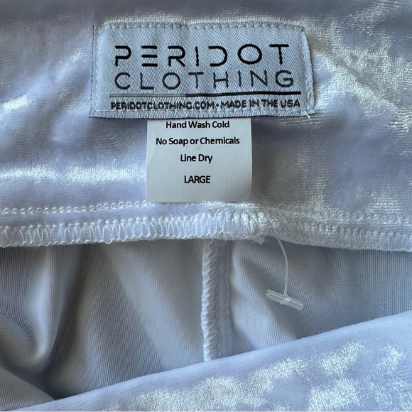 White Velvet Booty Shorts - Picture 4 of 4